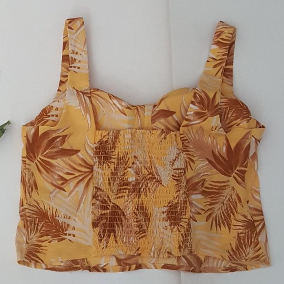 New Junior Women's L.I.F.E Top Blouse Size L Yellow - Picture 2 of 7